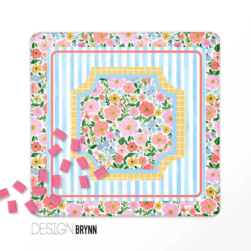 Mahjong Mat, Summer Collection, Neoprene, Wholesale  Mahjong Mat Wholesale- Boutique Monogram