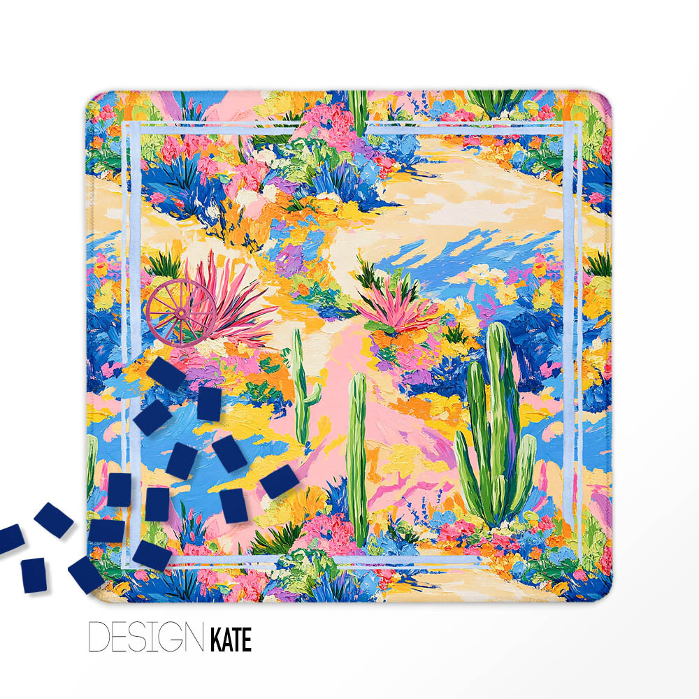 Mahjong Mat, Summer Collection, Neoprene, Wholesale  Mahjong Mat Wholesale- Boutique Monogram