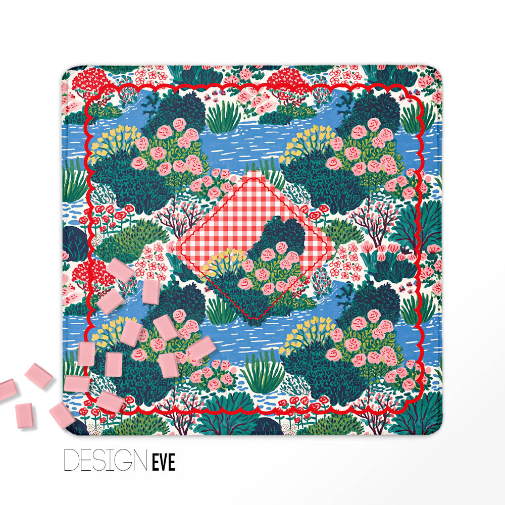 Mahjong Mat, Summer Collection, Neoprene, Wholesale  Mahjong Mat Wholesale- Boutique Monogram