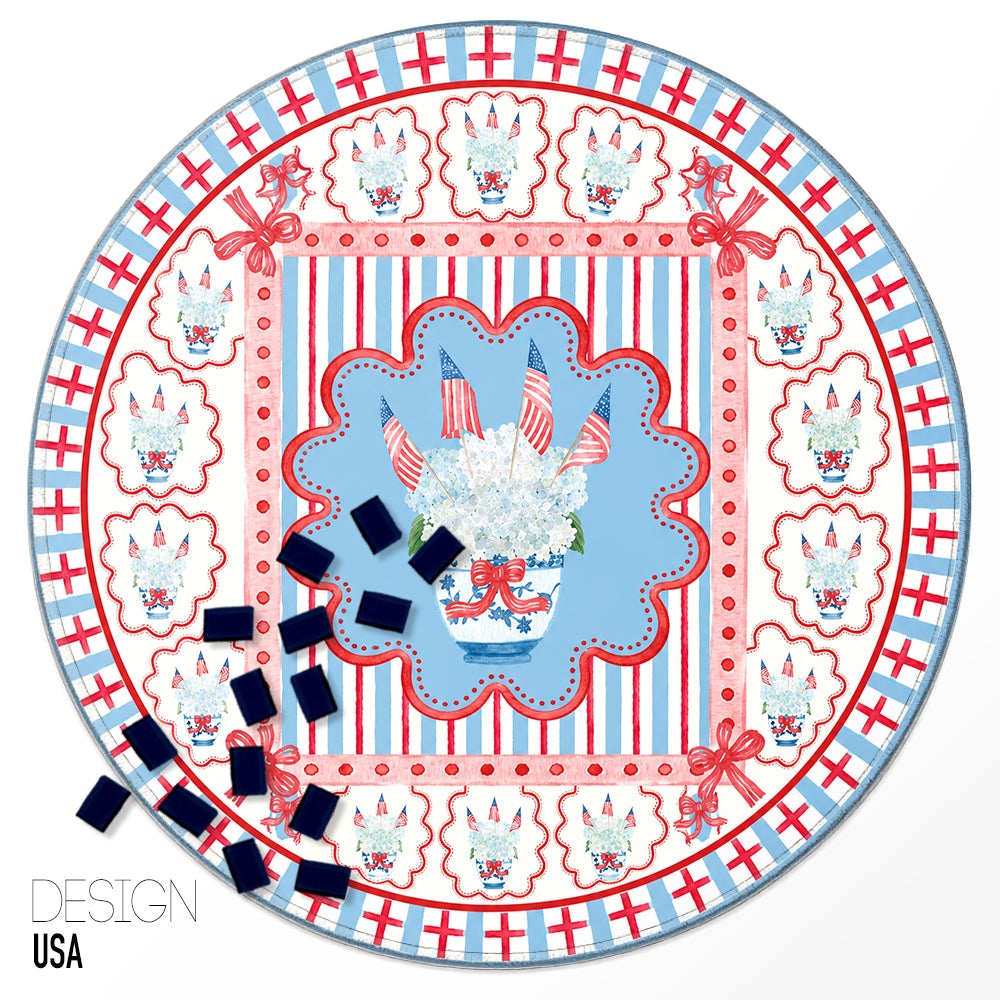 Custom Round Mahjong Mat