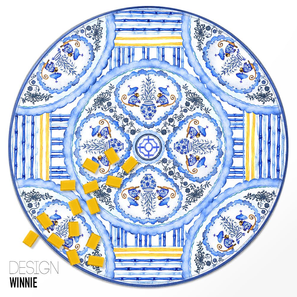 Custom Round Mahjong Mat