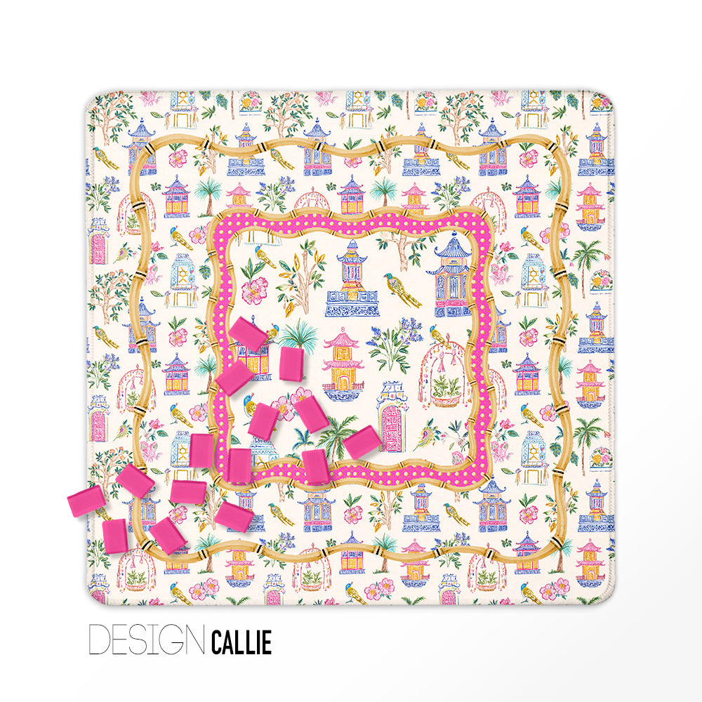 Mahjong Mat, Spring Collection, Neoprene, Wholesale  Mahjong Mat Wholesale- Boutique Monogram