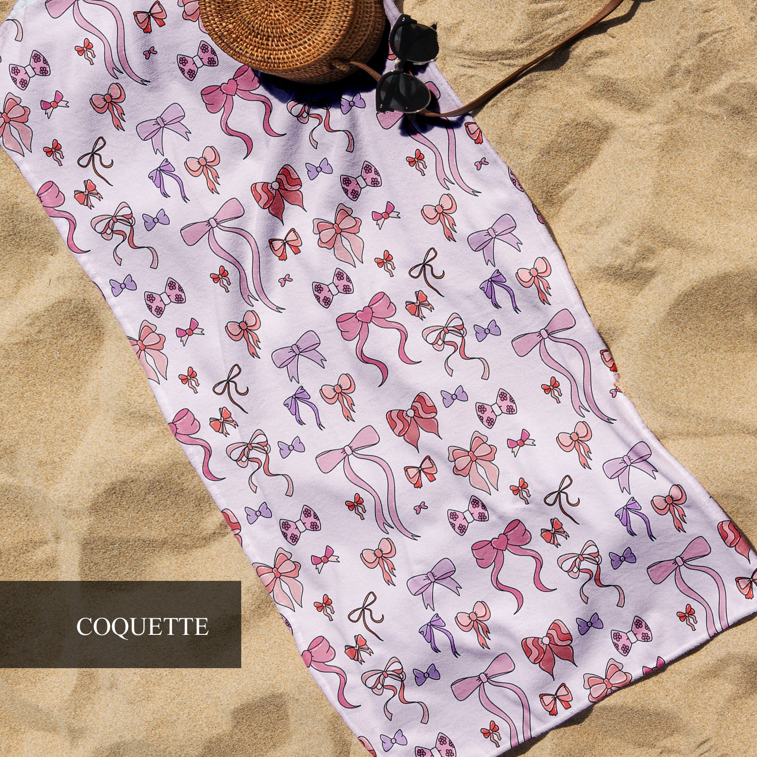Coquette Girly Lightweight Beach Towels