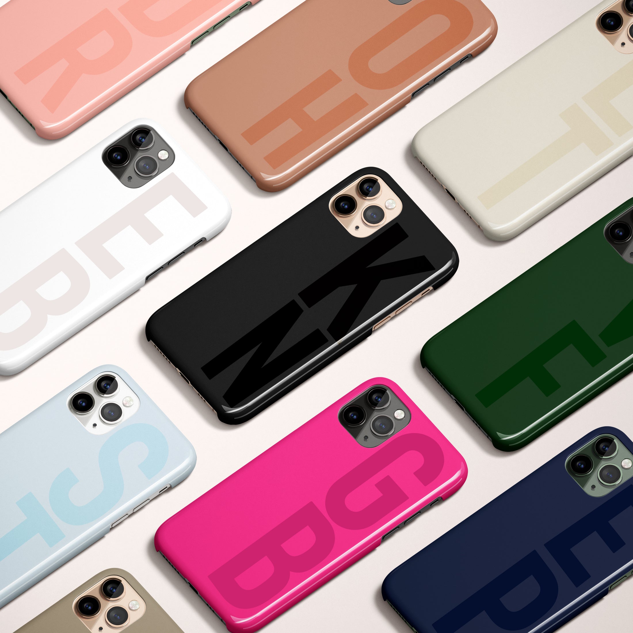 Personalized Large Initial Phone Case, Tall Initials