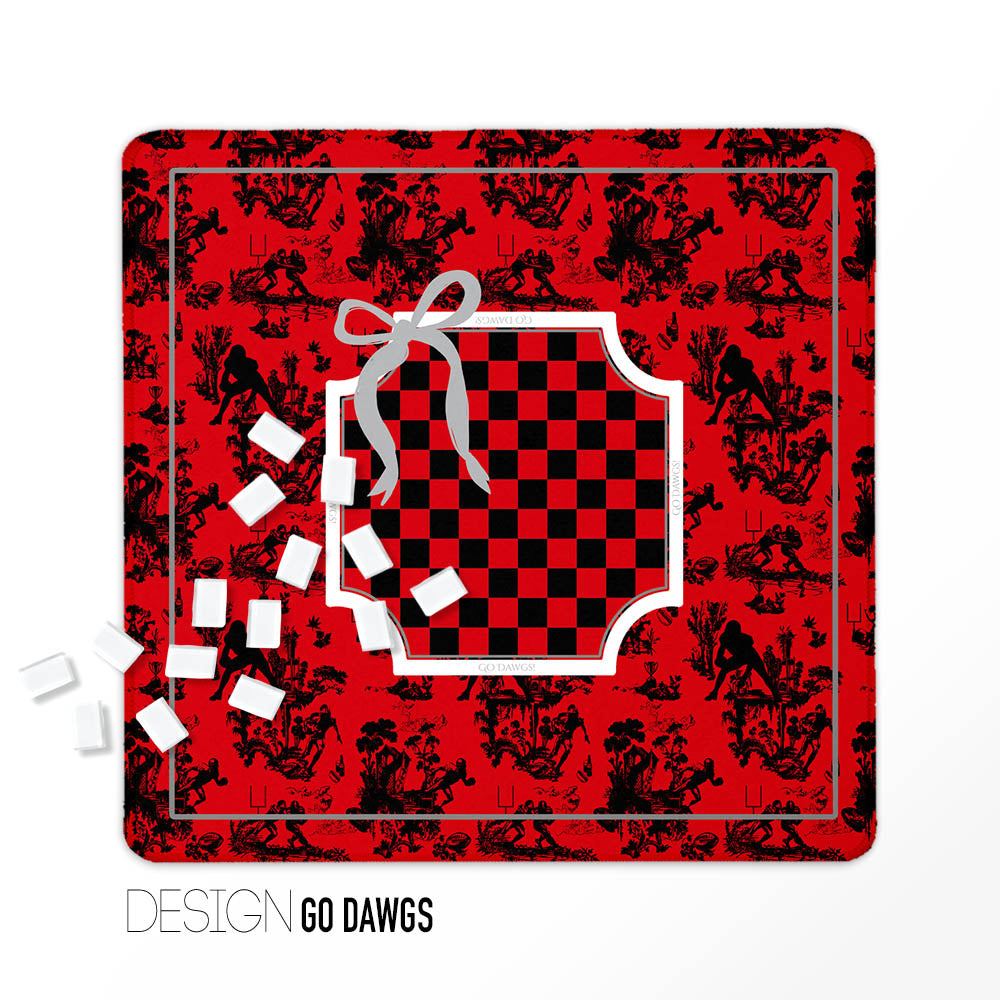 Mahjong Mat, College Football, Neoprene, Wholesale  Mahjong Mat Wholesale- Boutique Monogram