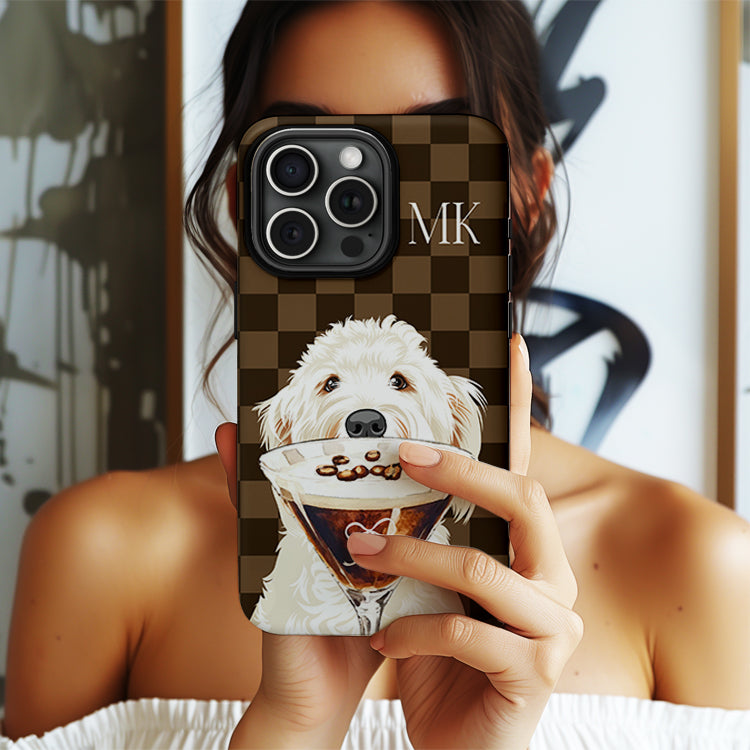 Personalized Initial Phone Case, Pet Dog