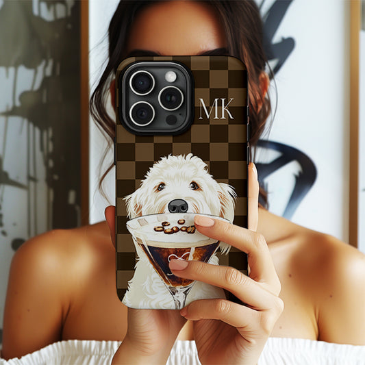 Personalized Initial Phone Case, Pet Dog