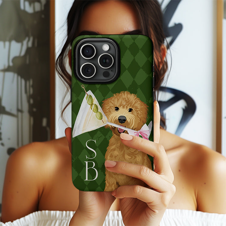 Personalized iPhone Case, Custom Phone Case, Monogram Phone Case, Name Initials Snap, One Piece