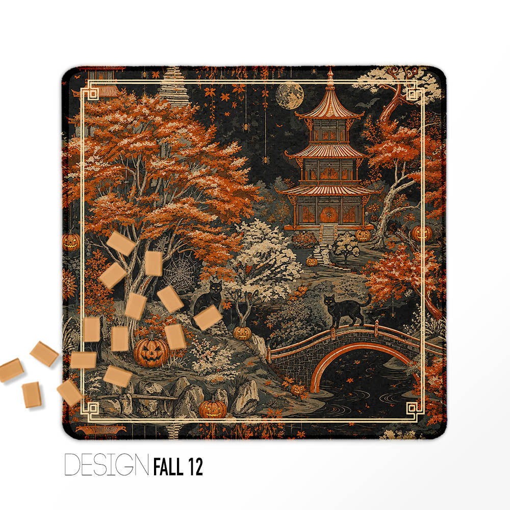 Mahjong Mats, Fall, Halloween, Thanksgiving Collection, Neoprene, Wholesale