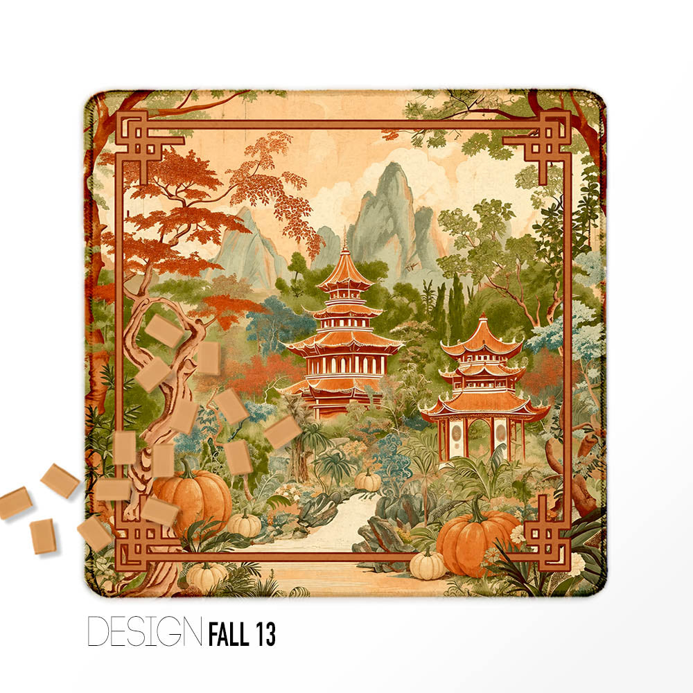 Mahjong Mats, Fall, Halloween, Thanksgiving Collection, Neoprene, Wholesale
