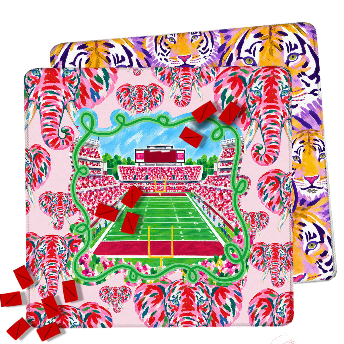 31" Mahjong Mat, College Football Stadiums, Neoprene, Wholesale