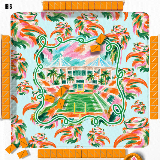 31" Mahjong Mat, College Football Stadiums, Neoprene, Wholesale