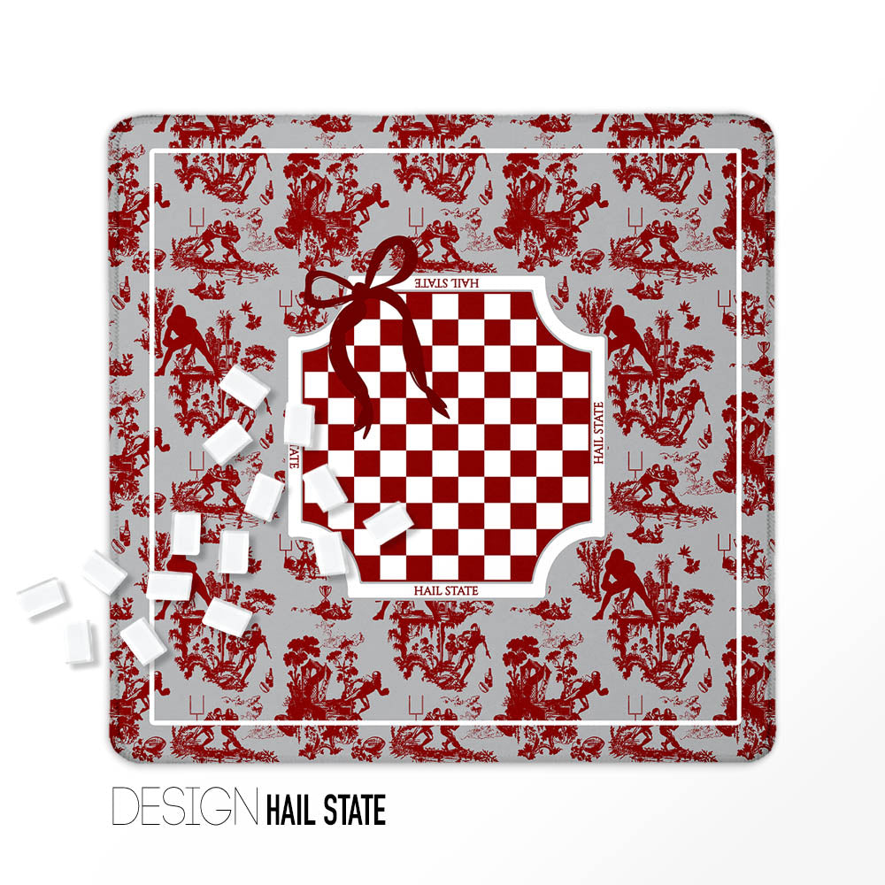 Mahjong Mat, College Football, Neoprene, Wholesale  Mahjong Mat Wholesale- Boutique Monogram