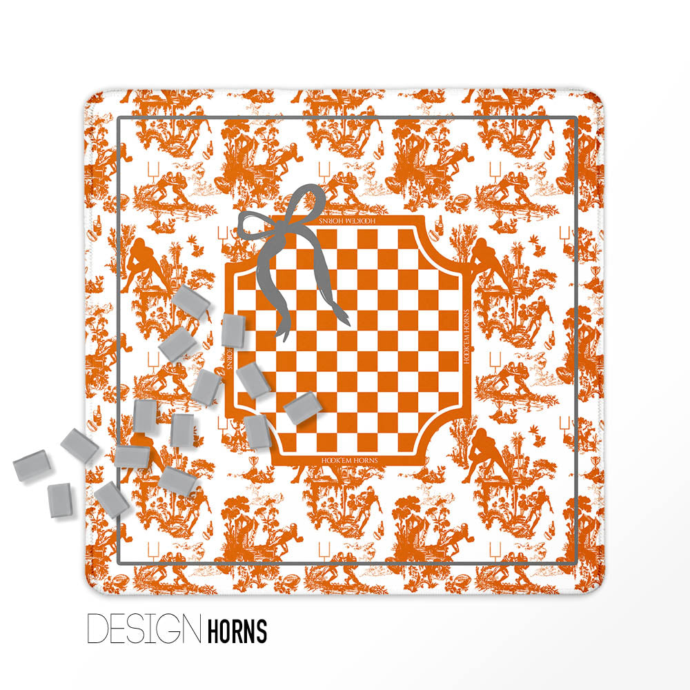Mahjong Mat, College Football, Neoprene, Wholesale  Mahjong Mat Wholesale- Boutique Monogram