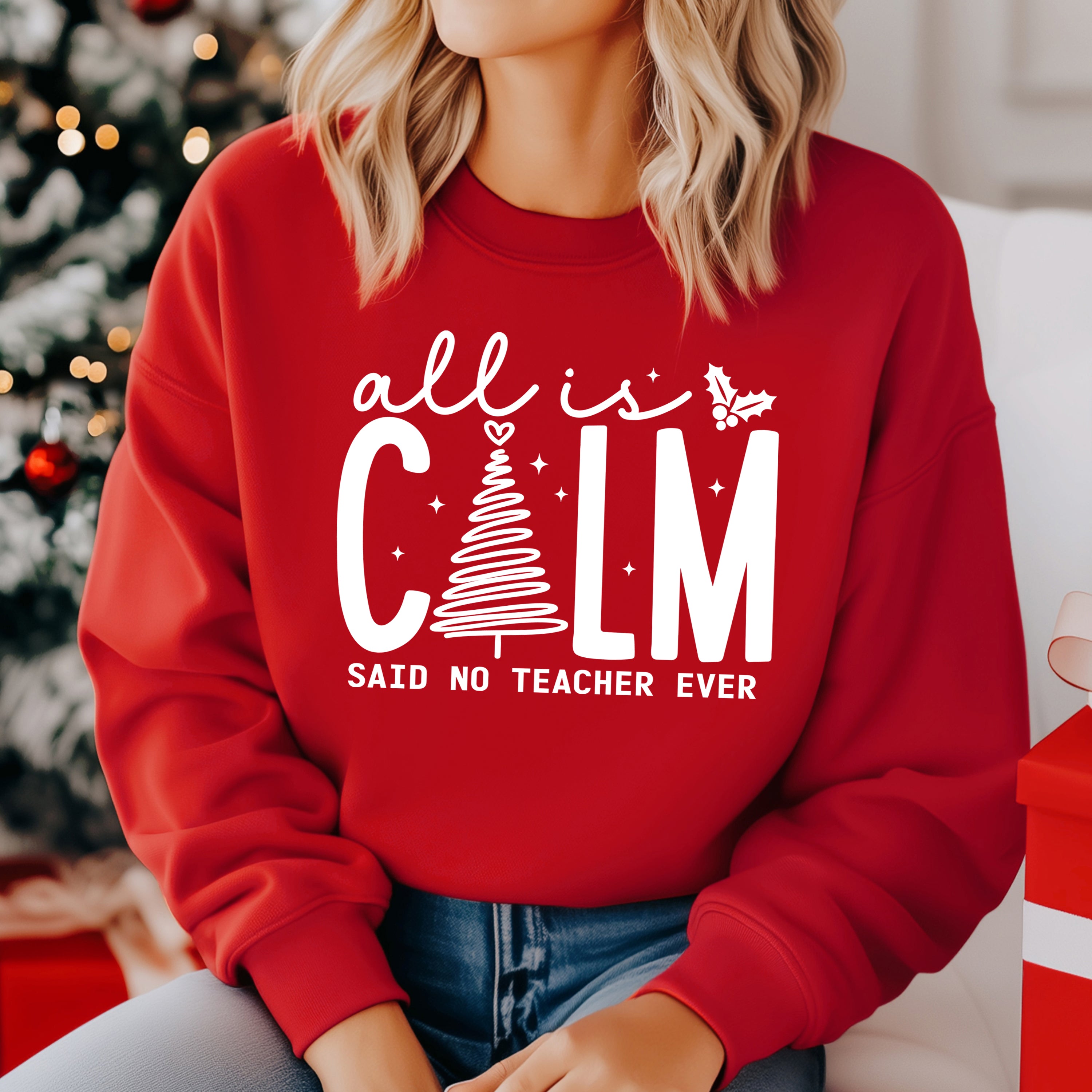 Red graphic sweatshirt on sale