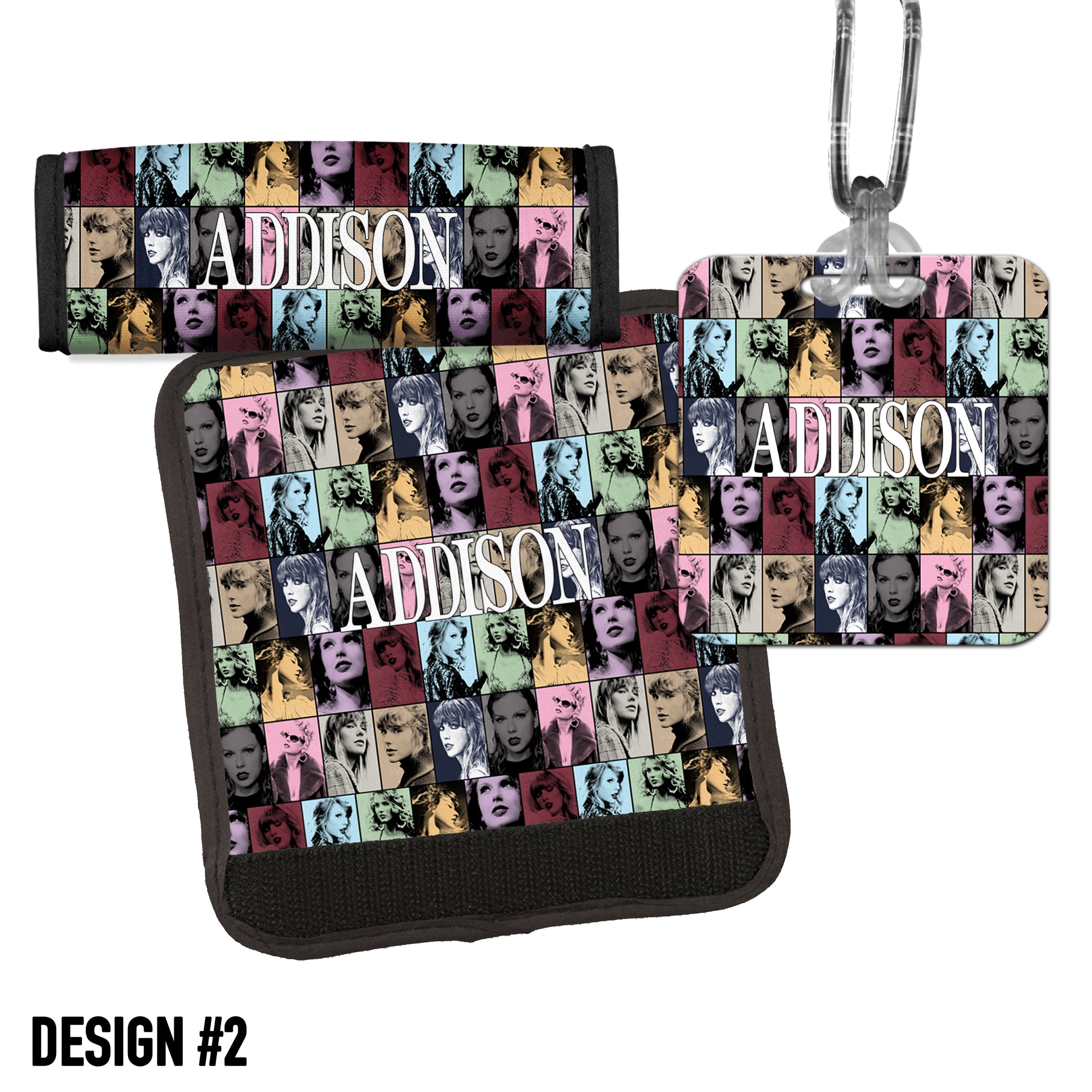 Personalized Taylor Swift Inspired Eras Tour Luggage Tag and Wrap Set