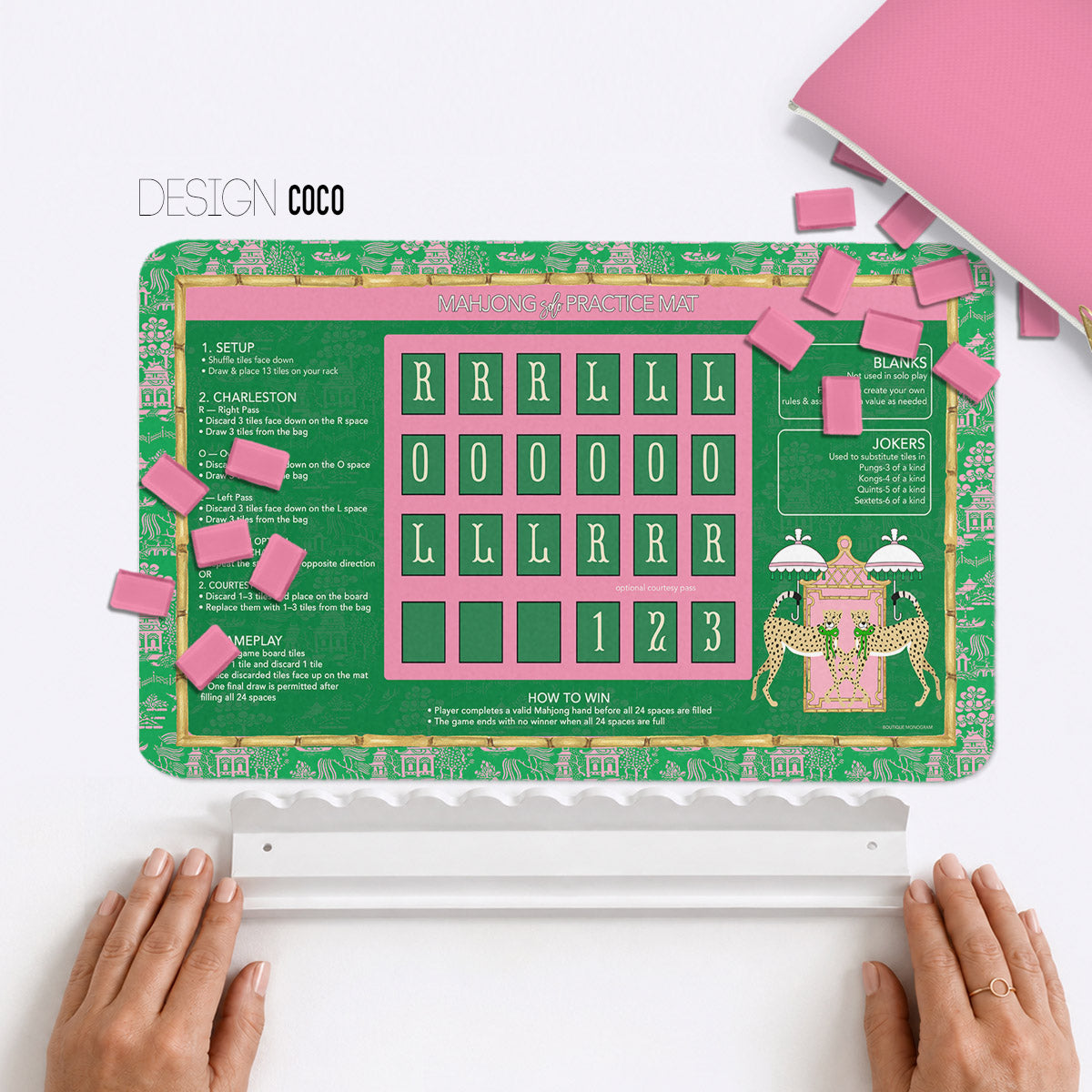 Mahjong Practice Mat 14x24, Wholesale