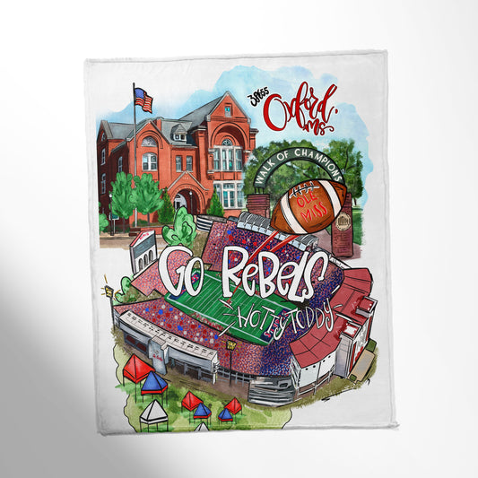 College Throw Blanket, Ole Miss