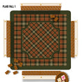 Load image into Gallery viewer, 31" Mahjong Mat, Fall Plaid, Wholesale
