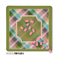 Load image into Gallery viewer, 31" Mahjong Mat, Pink Plaid, Wholesale
