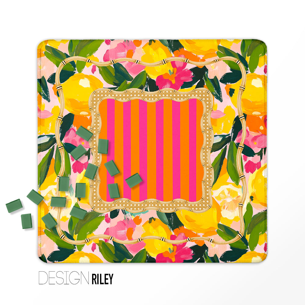 Mahjong Mat, Summer Collection, Neoprene, Wholesale  Mahjong Mat Wholesale- Boutique Monogram
