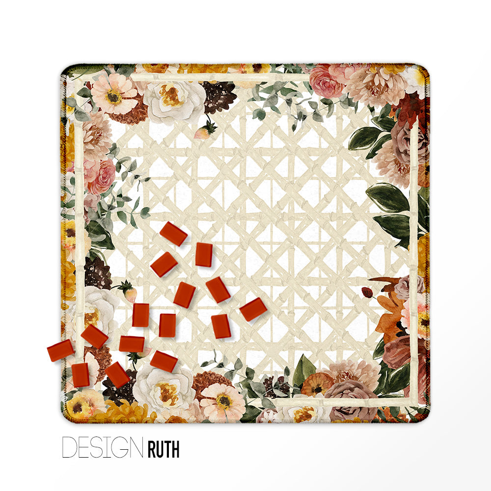 Mahjong Mat, Spring Collection, Neoprene, Wholesale  Mahjong Mat Wholesale- Boutique Monogram