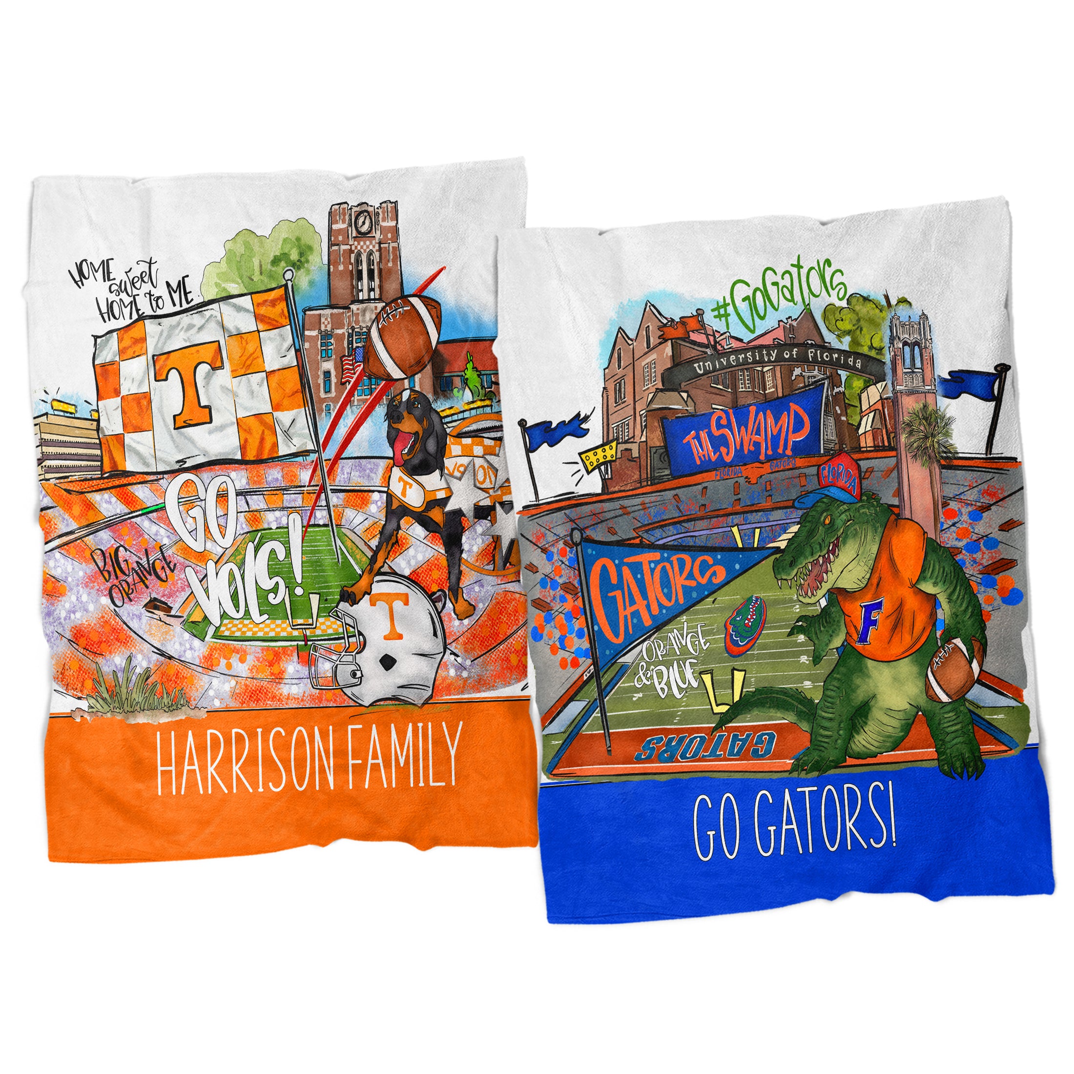 College Football Personalized Blanket