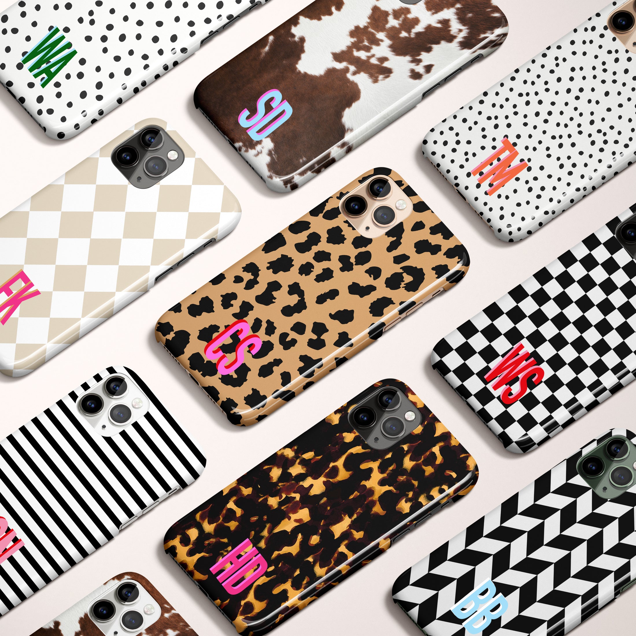 Personalized Small Large Initial Phone Case