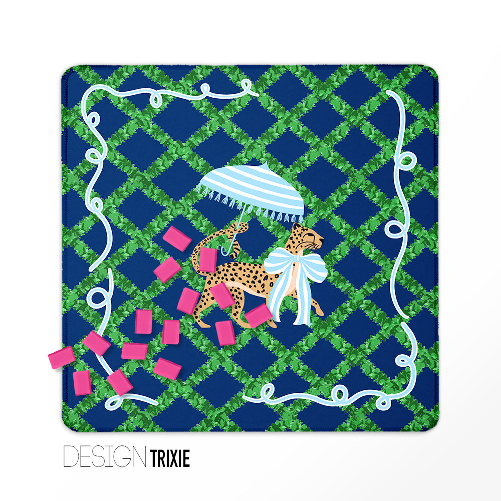 Mahjong Mat, Neoprene, Preppy, Chinoiserie, Wholesale  Mahjong Mat Wholesale- Boutique Monogram