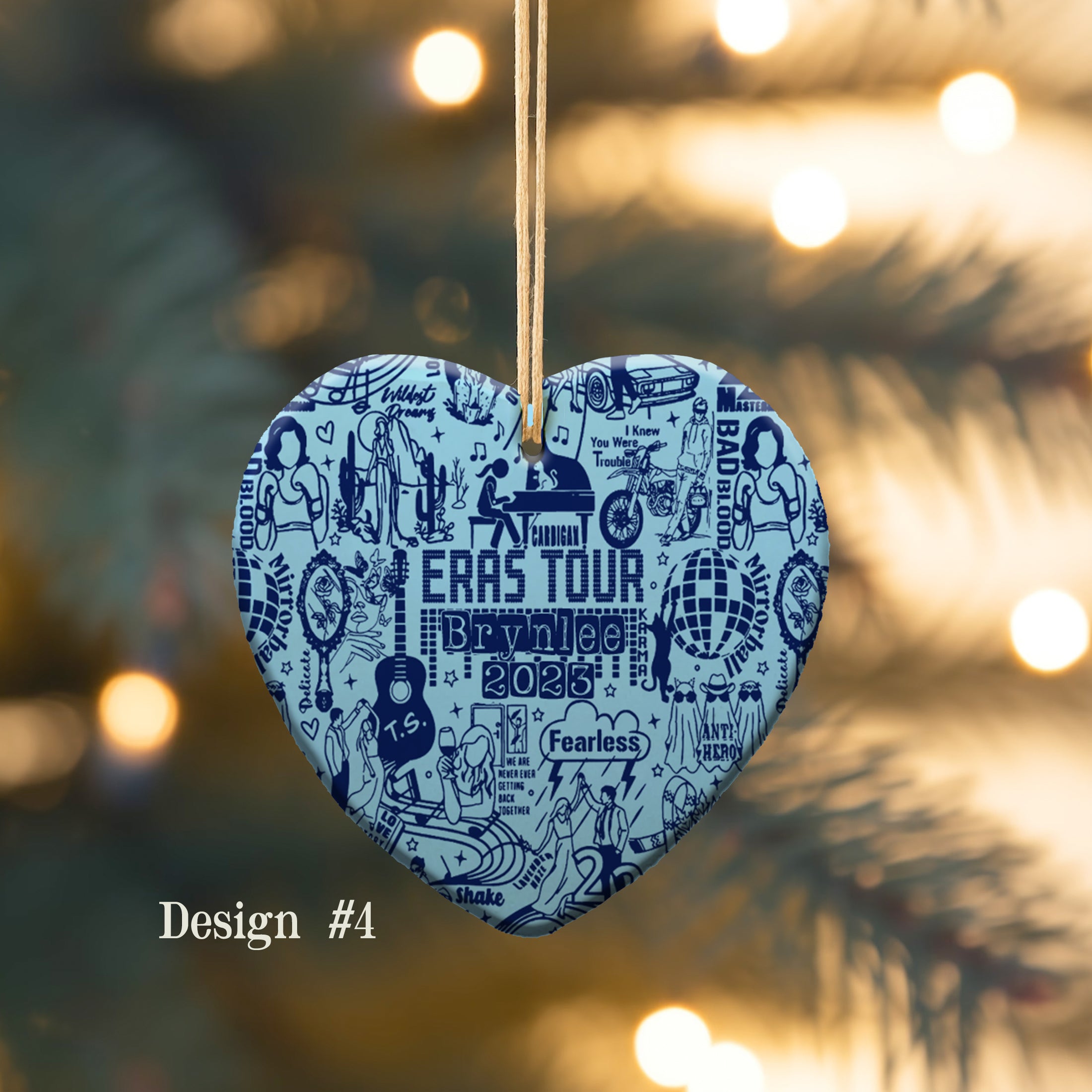 Personalized Taylor Swift Inspired Eras Tour Ornament