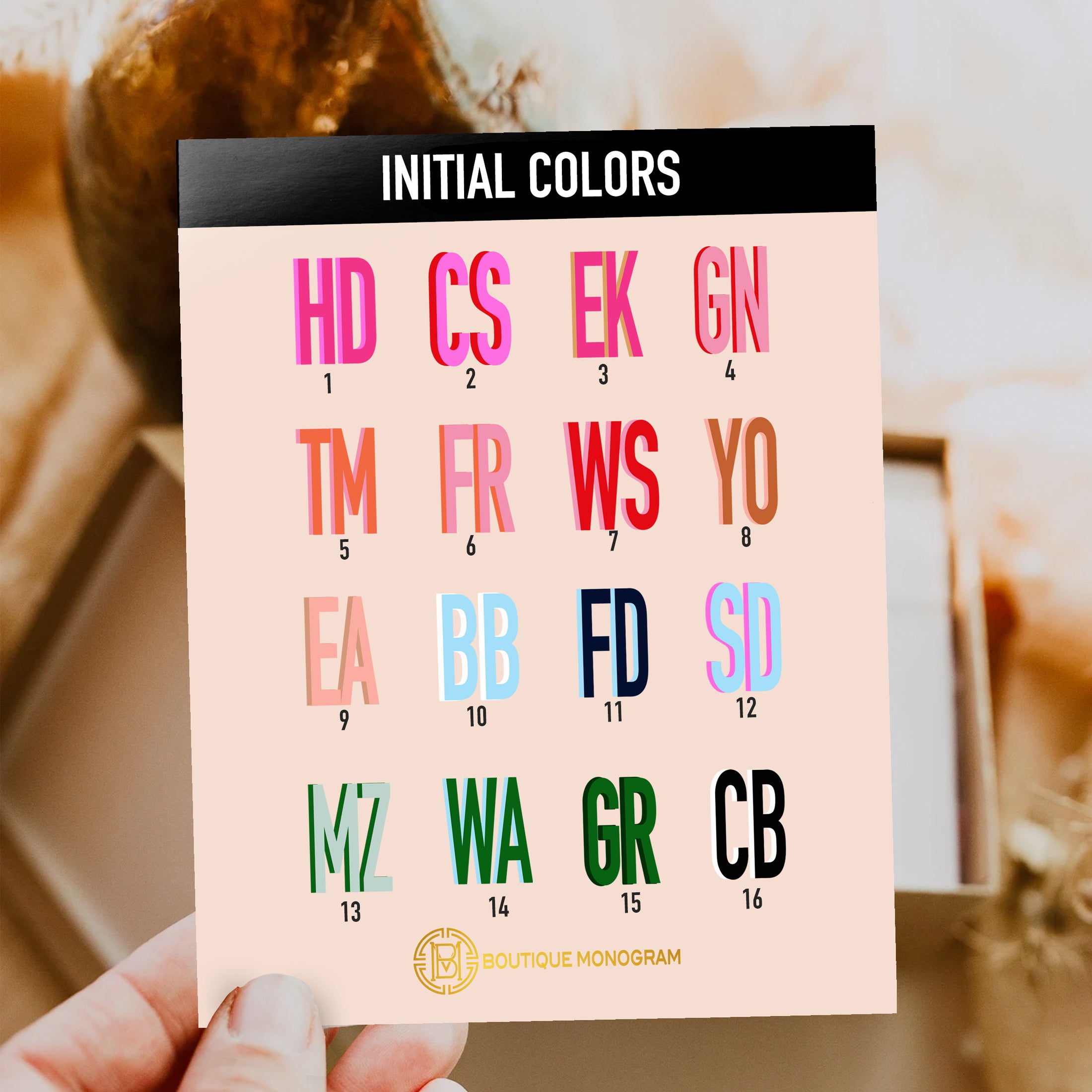 Personalized Tall Large Initial Phone Case