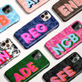 Load image into Gallery viewer, Personalized Large Initial Phone Case, Toile
