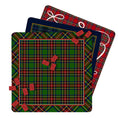 Load image into Gallery viewer, 31" Mahjong Mat, Winter Plaid, Wholesale
