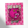 Load image into Gallery viewer, College Throw Blanket, Pink Fan Collection
