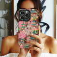 Load image into Gallery viewer, Personalized Large Initial Phone Case, Chinoiserie Preppy
