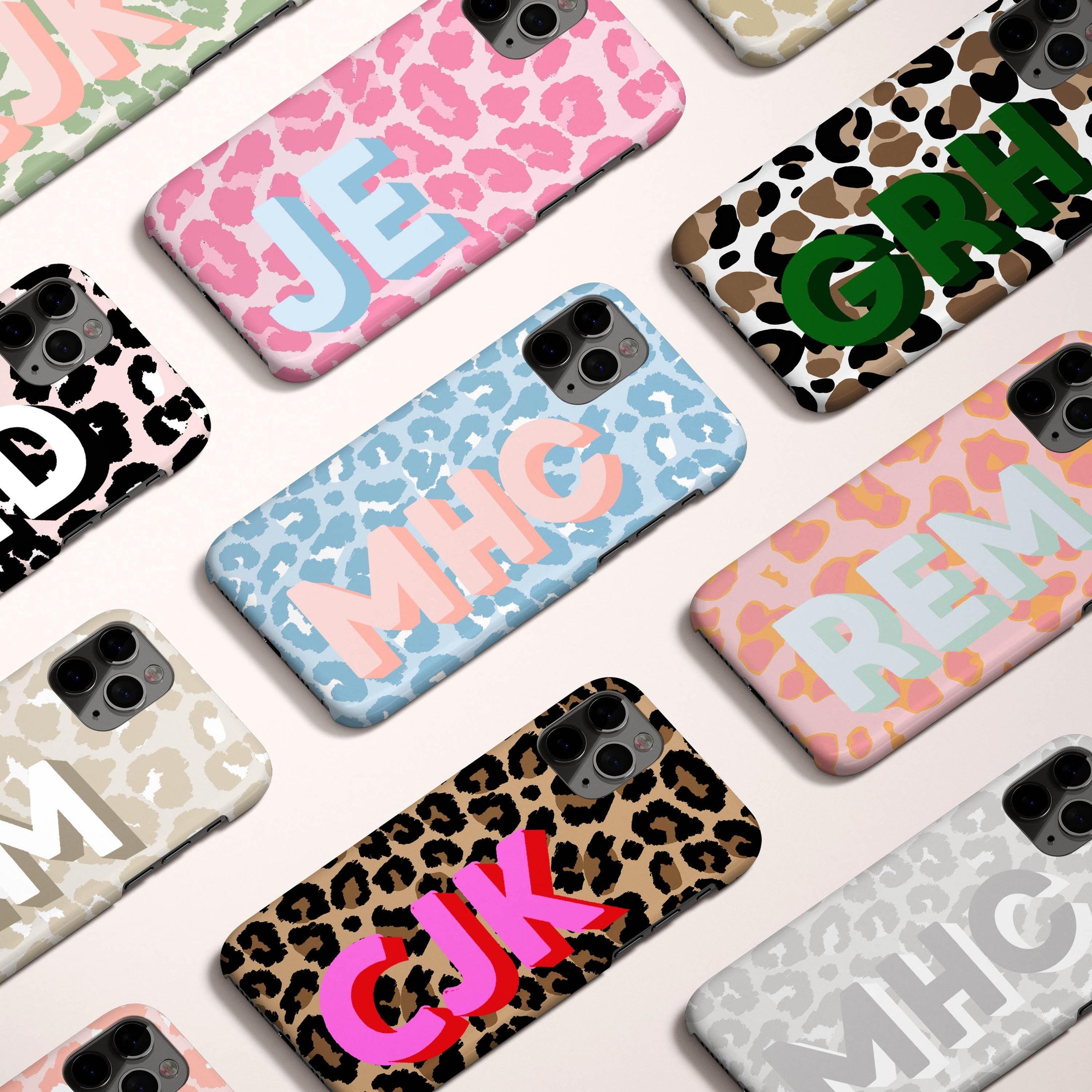 Leather Case Personalised Monogram Iphone Xr Case