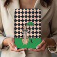 Load image into Gallery viewer, Personalized Kindle Case, Paperwhite 7”,Colorsoft Signature 2024, Custom Cover, Handle, Initial, Leopard Umbrella, Harelequin Green
