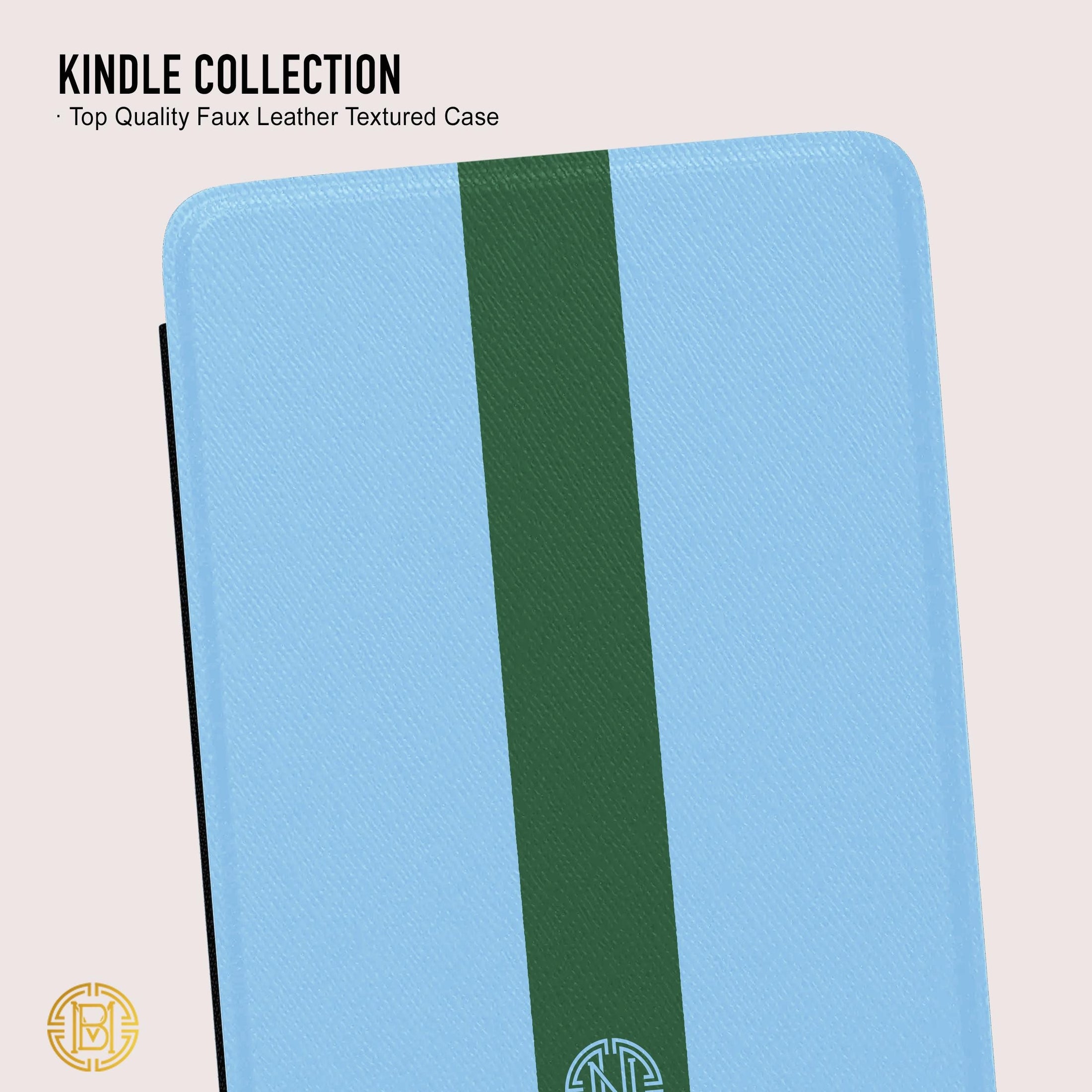 Personalized Kindle Case, Paperwhite 7”, Colorsoft Signature 2024, Custom Cover, Monogram,Handle, Initials, Stripes, Pink, Green, Red, Blue