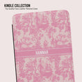Load image into Gallery viewer, Personalized Kindle Case, Paperwhite 7”, Colorsoft Signature 2024, Custom Cover, Monogram, Handle, Initials, Preppy Toile, Pink, Tan, Blue
