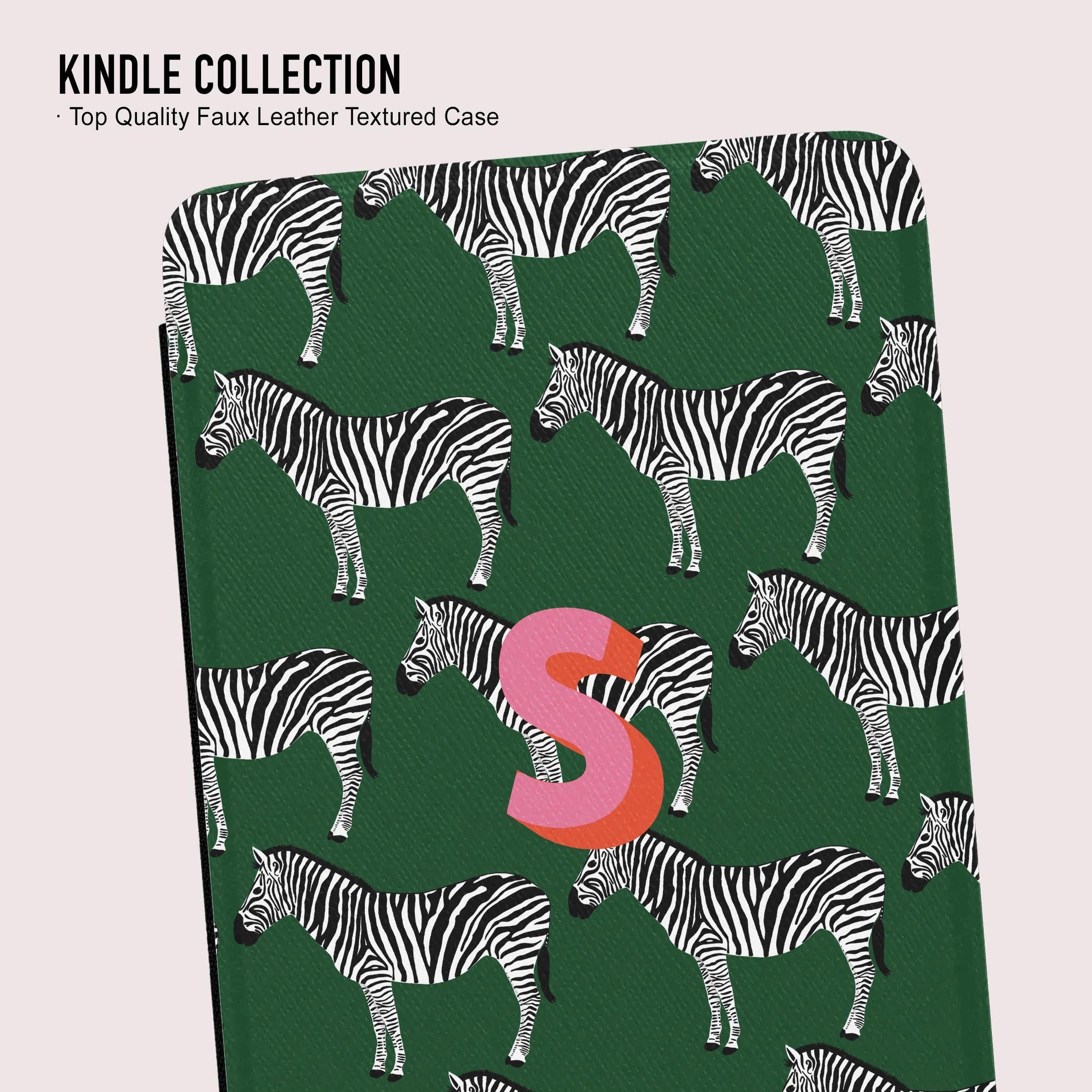 Personalized Kindle Case, Paperwhite 7”,Colorsoft Signature 2024, Custom Cover, Handle, Initials, Animal, Print, Leopard, Zebra, Tiger