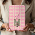 Load image into Gallery viewer, Personalized Kindle Case, Paperwhite 7”,Colorsoft Signature 2024, Custom Cover, Handle, Initial, Leopards, Cherry Blossom, Pink, Cream
