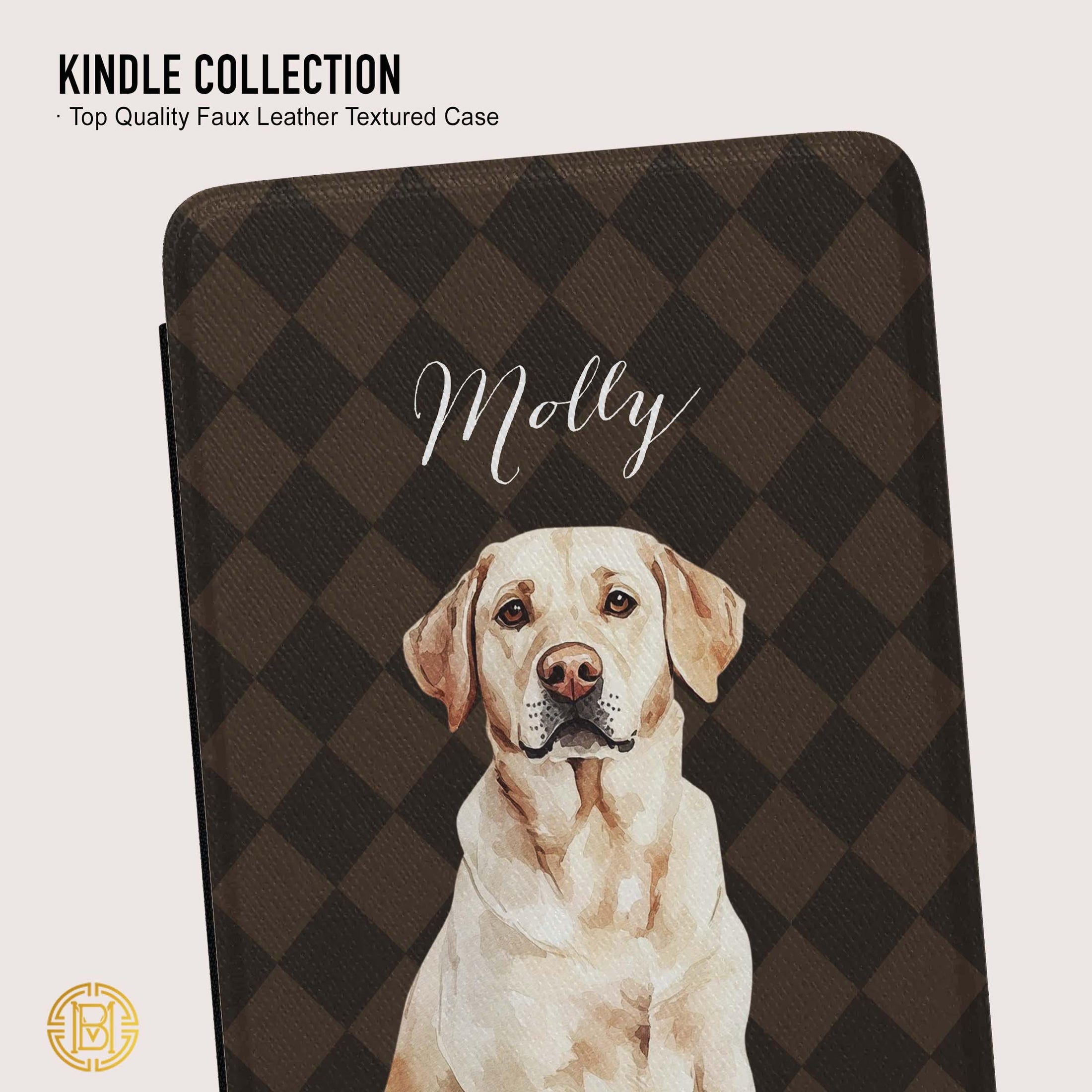 Personalized Kindle Case, Paperwhite 7”, Colorsoft Signature 2024, Custom Cover,Handle,Name, Initials, Pet Portrait, Dog, Cat, Animal Lover