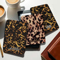 Load image into Gallery viewer, Personalized Kindle Case, Paperwhite 7”,Colorsoft Signature 2024,Custom Cover,Handle,Initials, Animal Print, Monogram, Modern Tortoise Print
