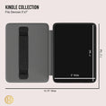 Load image into Gallery viewer, Personalized Kindle Case, Paperwhite 7”, Colorsoft Signature 2024, Custom Cover, Monogram, Handle, Large Initials, Modern Tortoise
