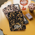 Load image into Gallery viewer, Personalized Kindle Case, Paperwhite 7”, Colorsoft Signature 2024, Custom Cover, Monogram, Handle, Large Initials, Modern Tortoise
