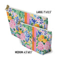 Load image into Gallery viewer, Custom Zip Bags, Pouch, Travel, Tech, Monogram, Personalized, Letter, Initial, Makeup, Accessory, Chinoiserie, Ginger Jar, Japenese Oranges
