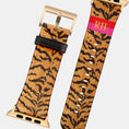 Load image into Gallery viewer, Personalized Apple Watch Band, Custom Strap, Smart Watch, 38, 40, 41, 42, 44, 45, 49, 3 4 5 6 7 8 9 10 SE, Letters, Initials, Tiger Stripe
