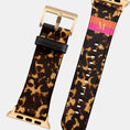 Load image into Gallery viewer, Personalized Apple Watch Band, Custom Strap, Smart Watch, 38, 40, 41, 42, 44, 45, 49, 3 4 5 6 7 8 9 10 SE, Letter, Initials, Tortoise Stripe
