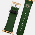 Load image into Gallery viewer, Personalized Apple Watch Band, Custom Strap, Smart Watch, 38, 40, 41, 42, 44, 45, 49, 3 4 5 6 7 8 9 10 SE, Letter, Initials, Tortoise Stripe
