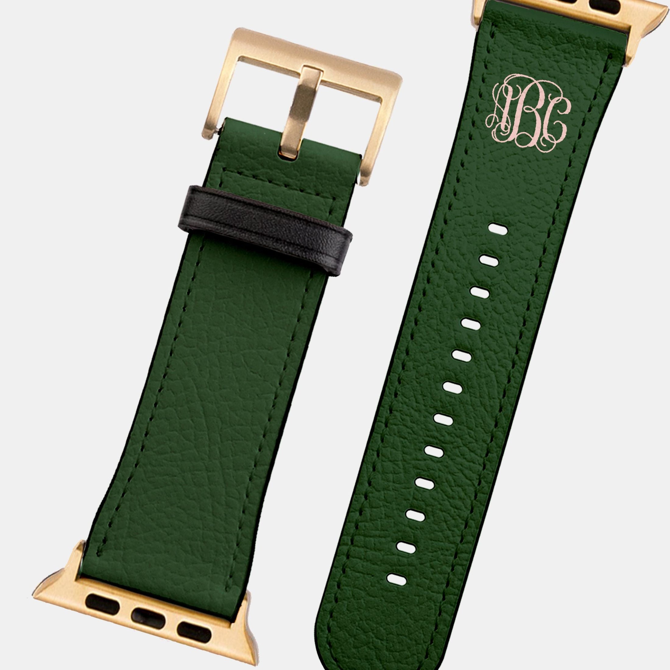 Personalized Apple Watch Band, Custom Strap, Smart Watch, 38, 40, 41, 42, 44, 45, 49, 3 4 5 6 7 8 9 10 SE, Letter, Initials, Tortoise Stripe